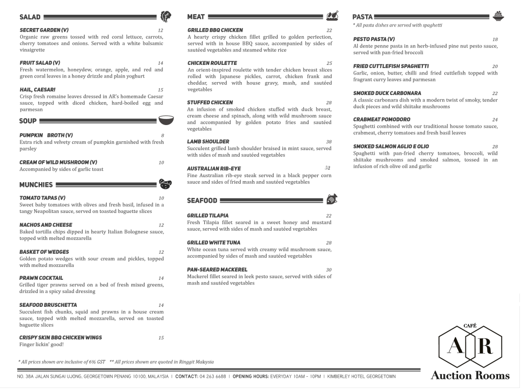 Food menu 2.0